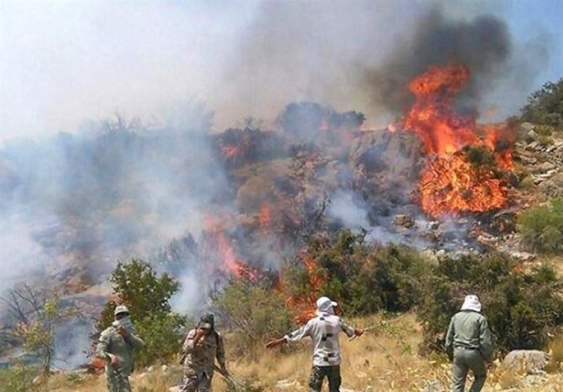 مهار آتش‌سوزی‌ جنگلهای رودبار گیلان/ ۴۰ هکتار در آتش سوخت