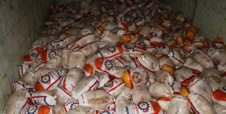 کشف ۱۰ تن گوشت مرغ قاچاق در آستارا