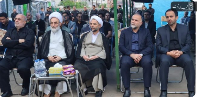 برگزاری مراسم کلنگ زنی ساخت حسینیه با حضور مسئولان استانی در رشت
