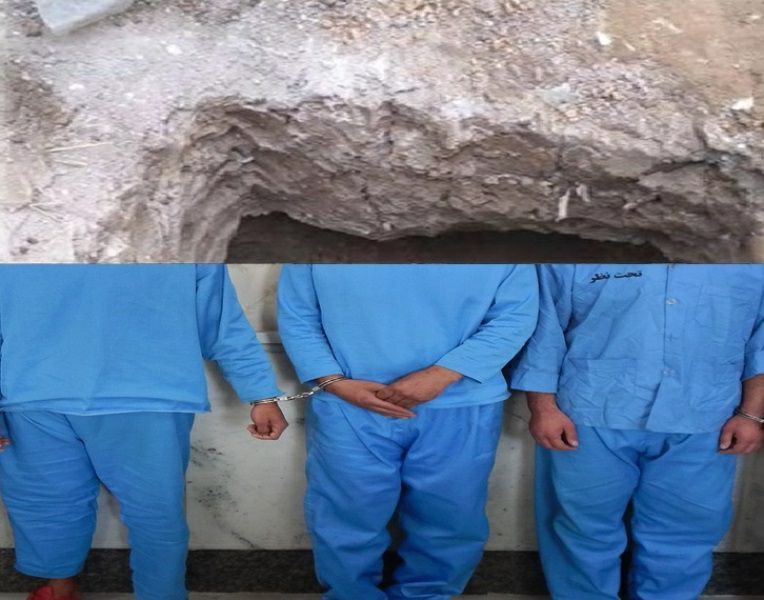 حفاری غیرمجاز برای کشف عتیقه در تالش | دستگیری ۳ نفر حین حفاری غیرمجاز
