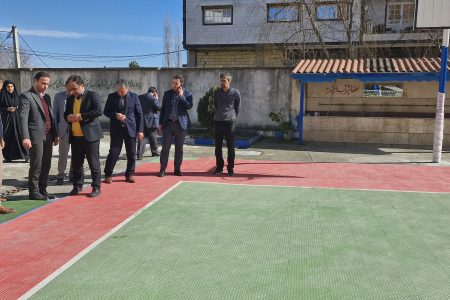 افتتاح دو پروژه ورزشی در مدارس منطقه حویق