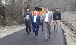 بازدید فرمانداری تالش از روند اجرای پروژه آسفالت معابر روستای ریک بخش مرکزی شهرستان تالش