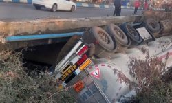 واژگونی کامیون حامل سوخت در لوندویل