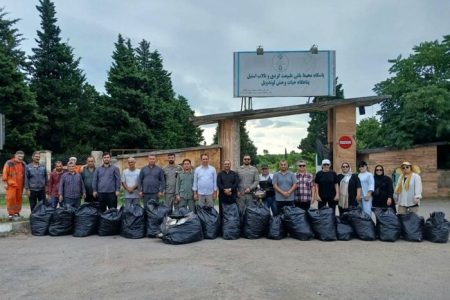 جمع‌آوری ۵۰۰ کیلوگرم زباله در پویش پاکسازی پناهگاه حیات‌وحش لوندویل آستارا