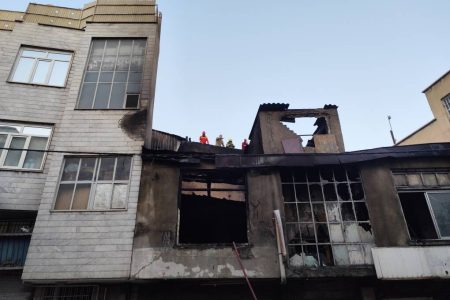 آتش‌سوزی در بنگاه املاک لاهیجان ۴ مصدوم برجا گذاشت